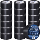 Oleitodh Black Duct Tape Bulk, 2 Inches x 30 Yards, 16 Pack