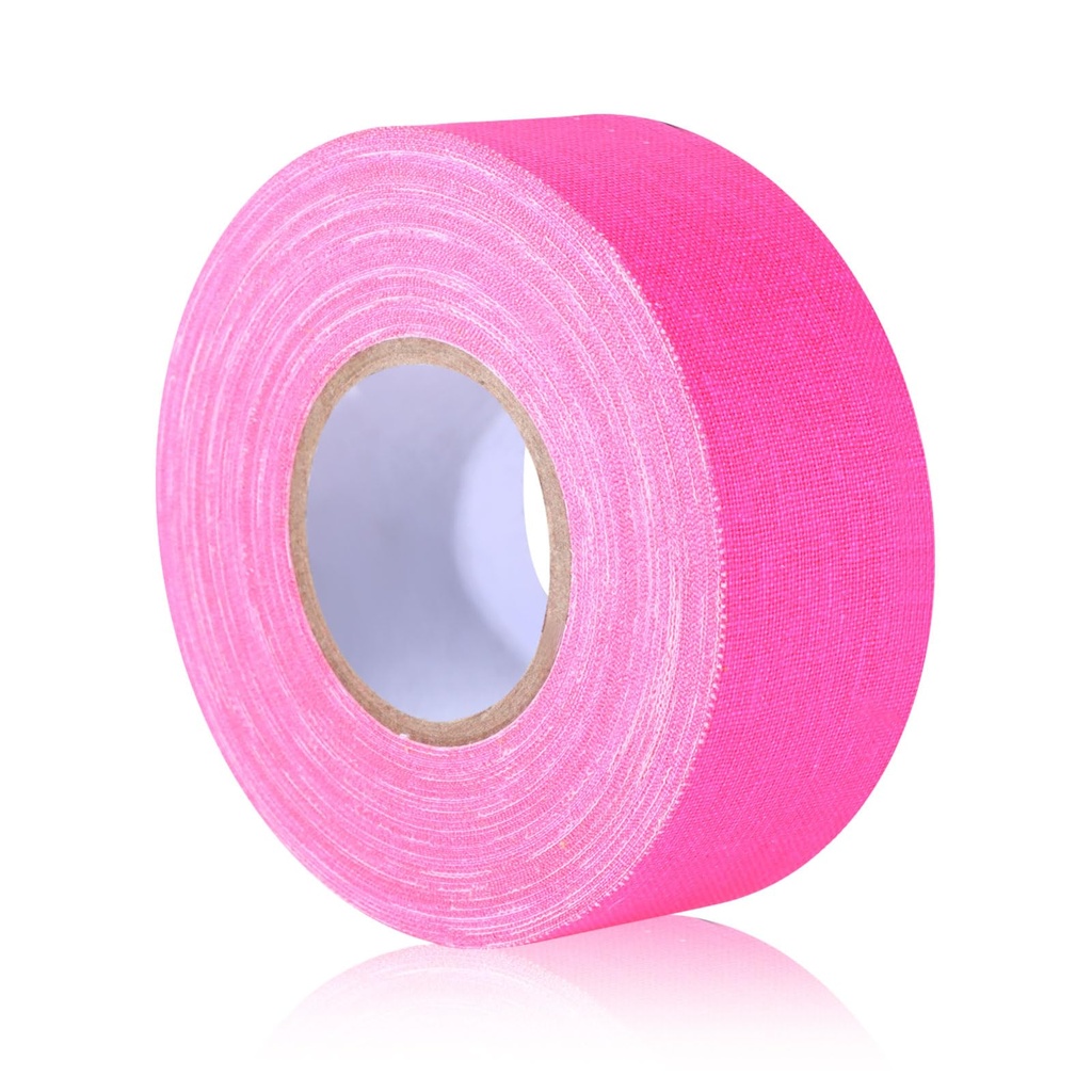 Neon Pink Gaffer Tape, Fluorescent Pink Spike Tape UV Blacklight Reactive Spike Tape for Stage Party Play Grid Floors Color Coding Floors Marking (1IN x 49 Feet)