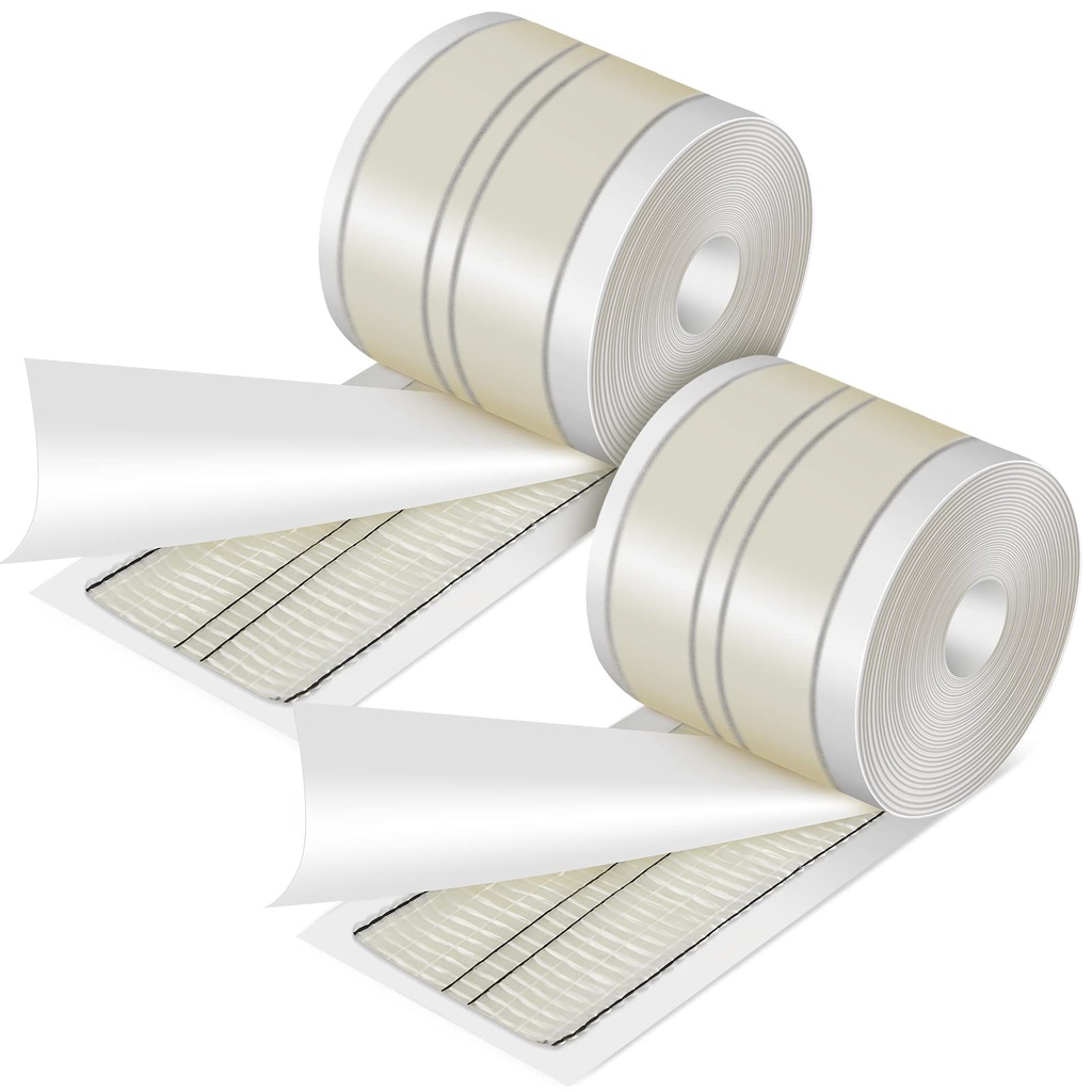 Frienda 2 Pcs Carpet Seam Tape 4 Inch x 30 ft Roll Double Sided Rug Tape no Iron Required for DIY Carpet Joining, Tapestries, Floor Leather