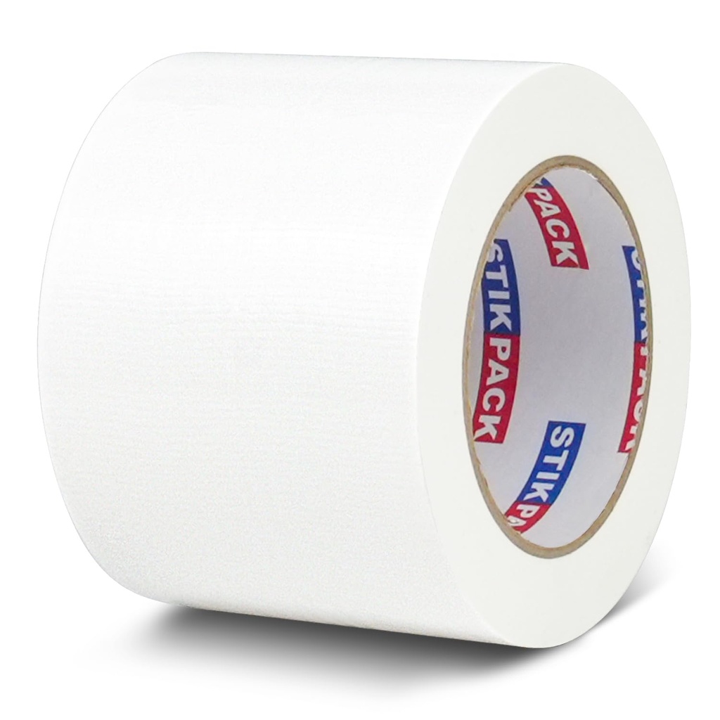 Wide Duct Tape 4 inch, Industrial Grade White Duct Tape 4 inches x 30 Yards (90 ft), 9 Mil Heavy-Duty, Waterproof, UV Resistant for Crafts & Home Improvement