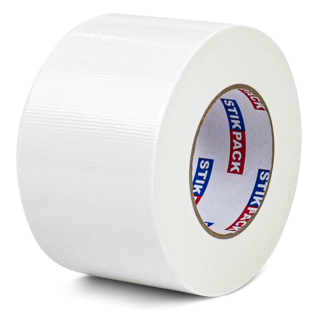 Wide Duct Tape 3 inch, Industrial Grade White Duct Tape 3 inches x 55 Yards (165 ft), 9 Mil Heavy-Duty, Strong, Waterproof, UV Resistant for Crafts & Home Improvement