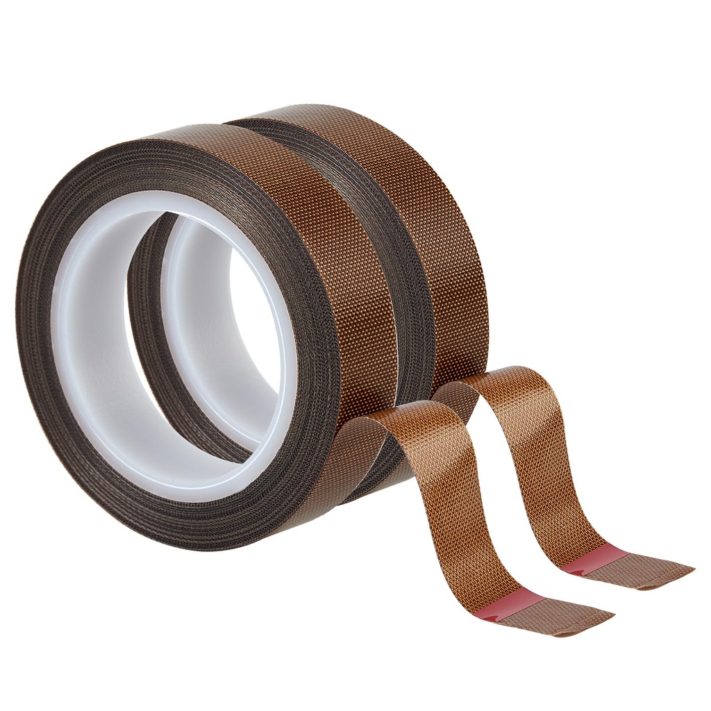 Low Friction Drawer Slide Tape - 2 Rolls 1/2" x33FT, Squeak Resistant & Abrasion Resistance Surface Protection Tape for Furniture, Tools,Wood,Drawer,Cabinet,Curtain(Brown)