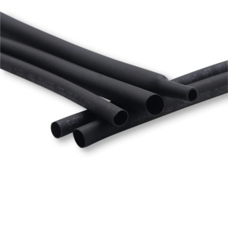 (Black 3 mm - 25 Meters) Heat Shrink Sleeve For Electronics Electrical Wires Cables Students College DIY Projects PCB Wiring Insulation Made For Service Centers Heat Shrinkable Wrap Tube Kit