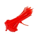 Electronic Spices Nylon Self Locking Cable Ties (100, Red, 2.5X150mm)