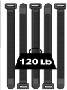 SCHOFIC Cable Zip Ties Heavy Duty 250 MM [Size 10.1 INCH], Ultra Strong Plastic [Polyamide] Wire Ties with [120 Pounds] Tensile Strength, Nylon Tie Wraps with 7.2 MM Width (25, BLACK)