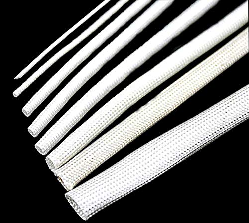 8 Meters Fiberglass Insulation Sleeves, Wire sleeve, sleeve for good wire protection, 8 Different Size(1mm, 2mm, 3mm, 4mm, 5mm, 6mm, 8mm, 10mm) Each 1 Meter