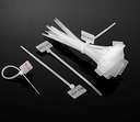 Write on Ethernet Wire Zip Ties Cable Mark Tags Nylon Power Marking Label, 6 Inch -Set of 100 Pieces