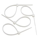NM- Nylon Cable tie (White) - Pack of 100 (6 Inches)