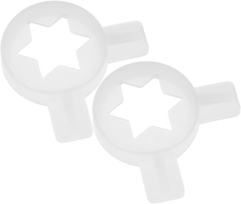 2pcs Ice Cream Maker Nozzles Reusable Decorative Tips for Ice Cream Machine Food-grade Accessories for Professional Designs Cookie Tip