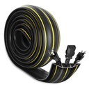 HASTHIP® 6.56ft Floor Cord Cover Protector PVC 3 Channels Contains Cords