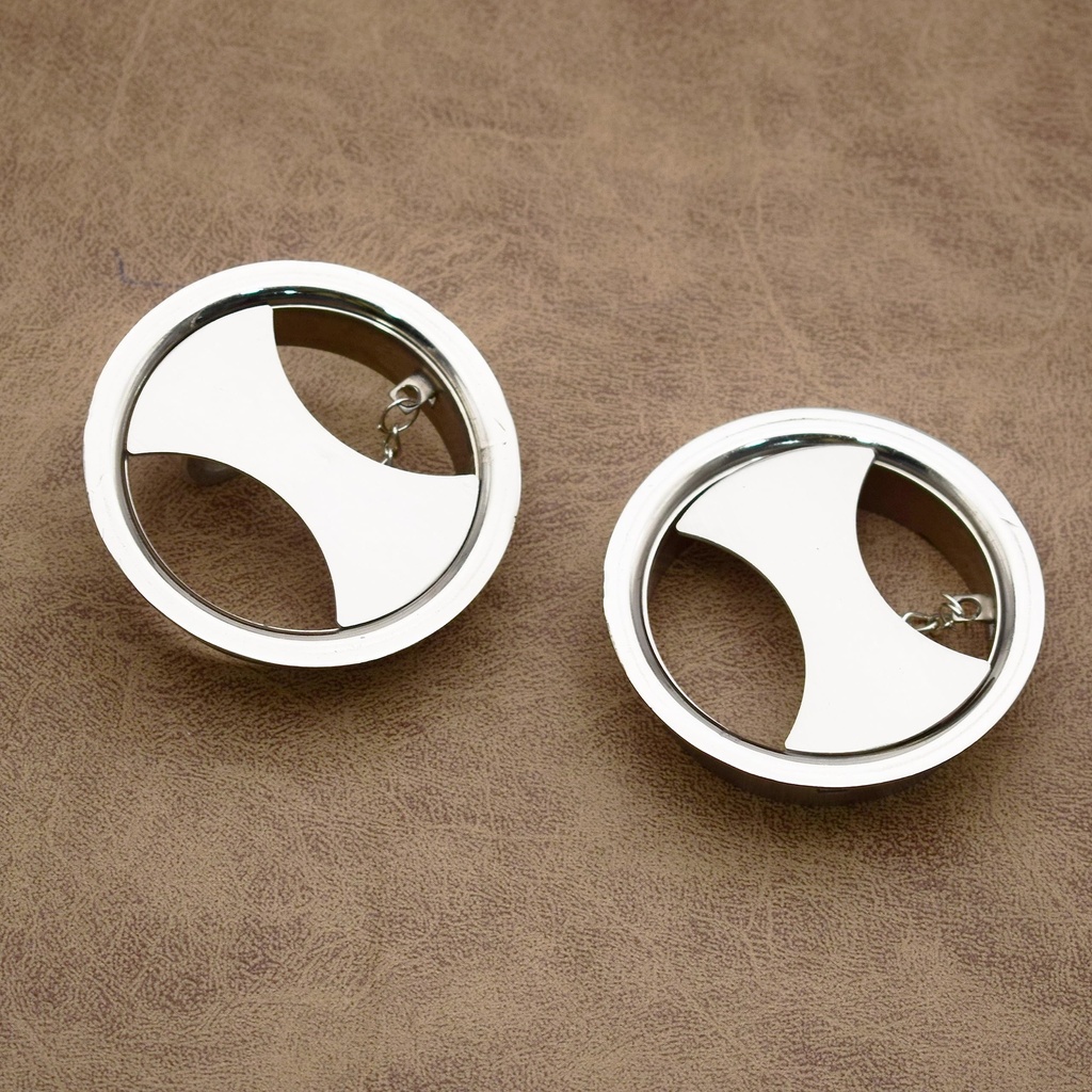 RAB Cable Manager Stainless Steel (Finish:- Silver; Size:- 2.5 Inch, Pack of 2pcs)