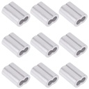 Swpeet 50Pcs 13/64" - 5mm Aluminum Crimping Loop Sleeve for Wire Rope and Cable or Anything Else Require Strong Cable