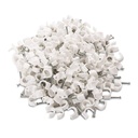 CARE 'N' TOUCH 100pcs Cable Clips with Steel Nails 9mm Cable Management for RG6, RG59, CAT6, RJ45 Cable Coax Cable, Ethernet Cable, TV Wire Cable, Telephone Cable, Led Starlight, Print Cable