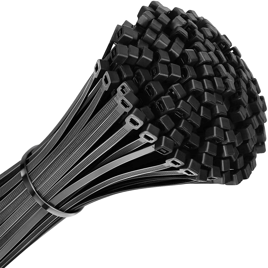 Premium Cable Ties 200 Packs, Self-Locking Small Nylon Cable Zip Ties 200mm x 3.6mm, Heavy Duty Cable Wire Ties, 8" Strong Nylon Tie Wraps,Perfect for Home, Office, Garden