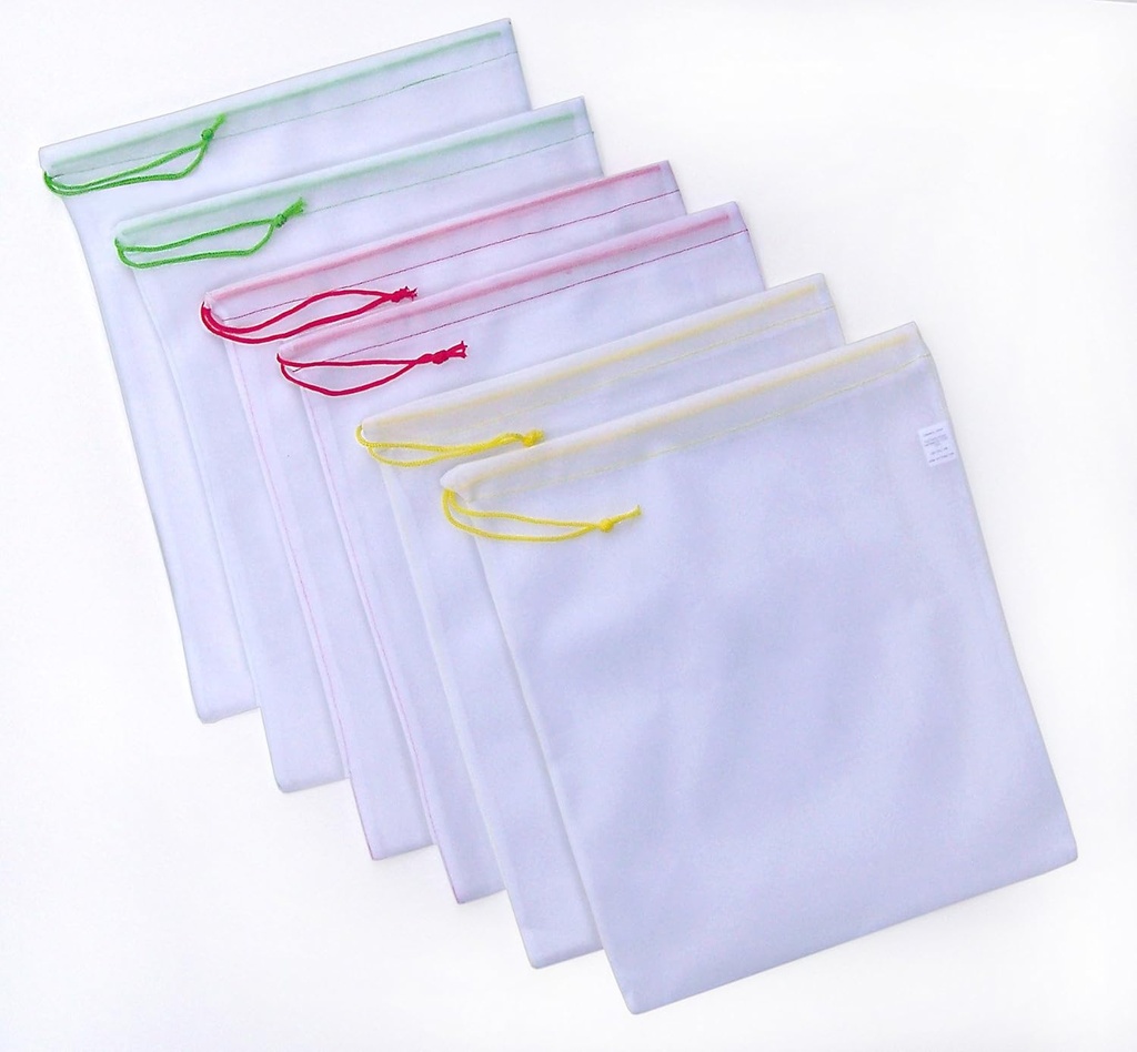 CYMA Reusable Mesh Produce Bags 6 Pack Set