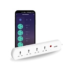 AZIOT 4 Socket Smart Extension - WiFi/Bluetooth, Power Monitoring, Individual Control, Made in India, Timer Function, Works with Home and Alexa