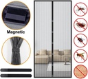 Magnetic Screen Door Mesh Curtain Durable Heavy Duty Mosquito Net Bug Hands Free