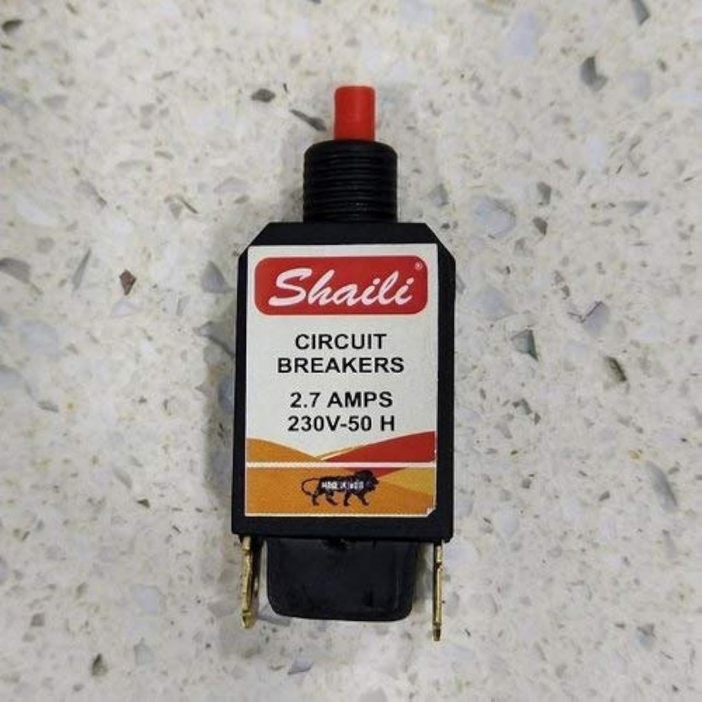 pmw - Circuit Breaker - 2.7AMPS - Mixer Grinder Over Load Protector Switch - Mixer Load - Heavy Duty - Company May Vary