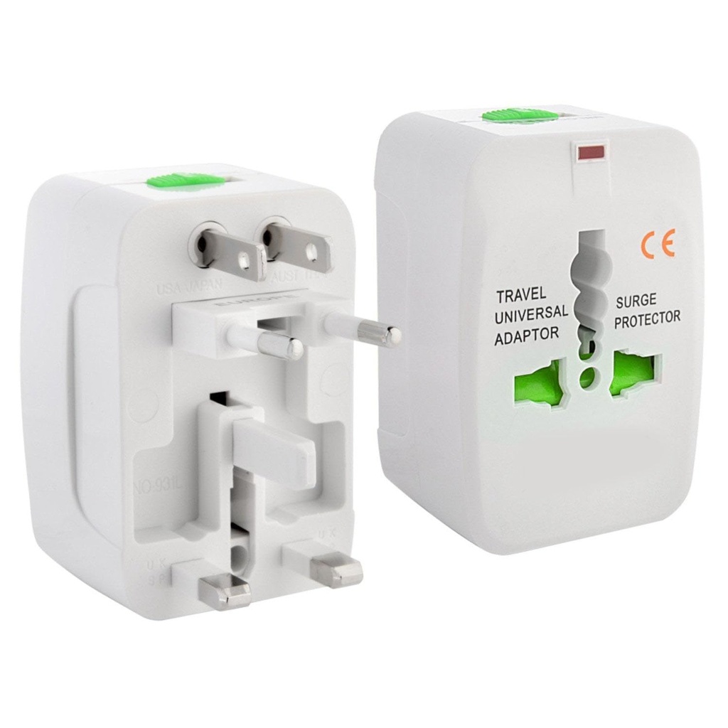 Gadget Hero's All in One Universal Power Adapter. Worldwide Travel Adaptor with Surge Protector. International Travel Adapter.