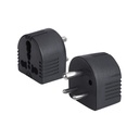 MX 3 Pin Universal Conversion Plug Converts Power 5 AMP to 15 AMP Plug Flame Retardant Body Material Travel Adaptor Multi- Purpose Use Socket Connector
