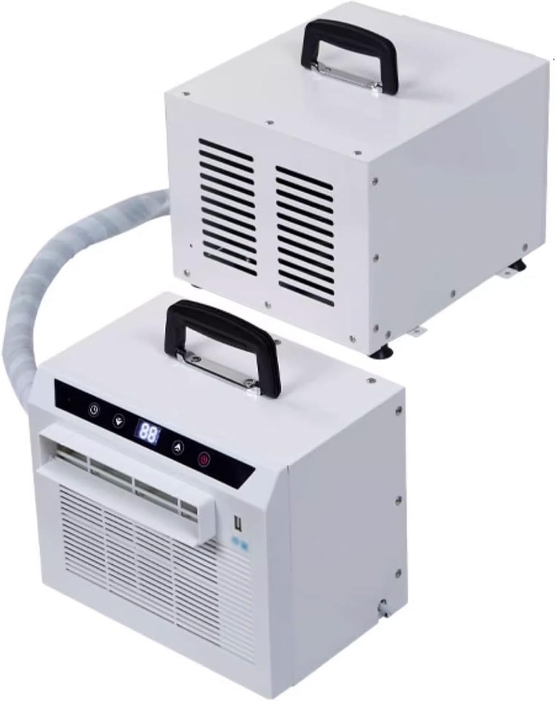 Split System Air Conditioners 13000 BTU Room Cooler with Touch Panel and Remote Control 24H Timer Top Handle Designfor Home Office Camping No Assembly Required