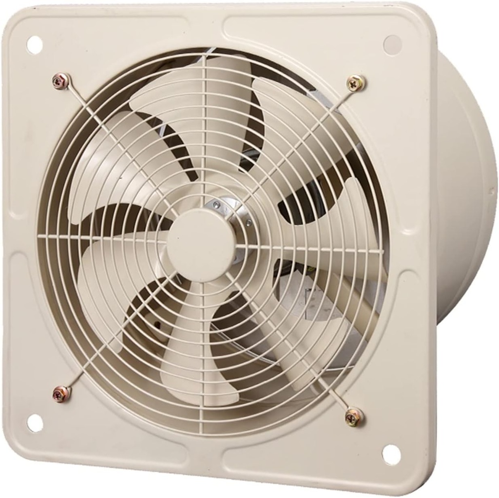 Ventilation Fan 6" 8" 10" Round Ventilation Fan Kitchen Oil Fume Powerful Exhaust Fan with Check Valve Household Window Type 7-Blade Ventilating Fan, Low Noise Ventilatin,One Color-10 inch