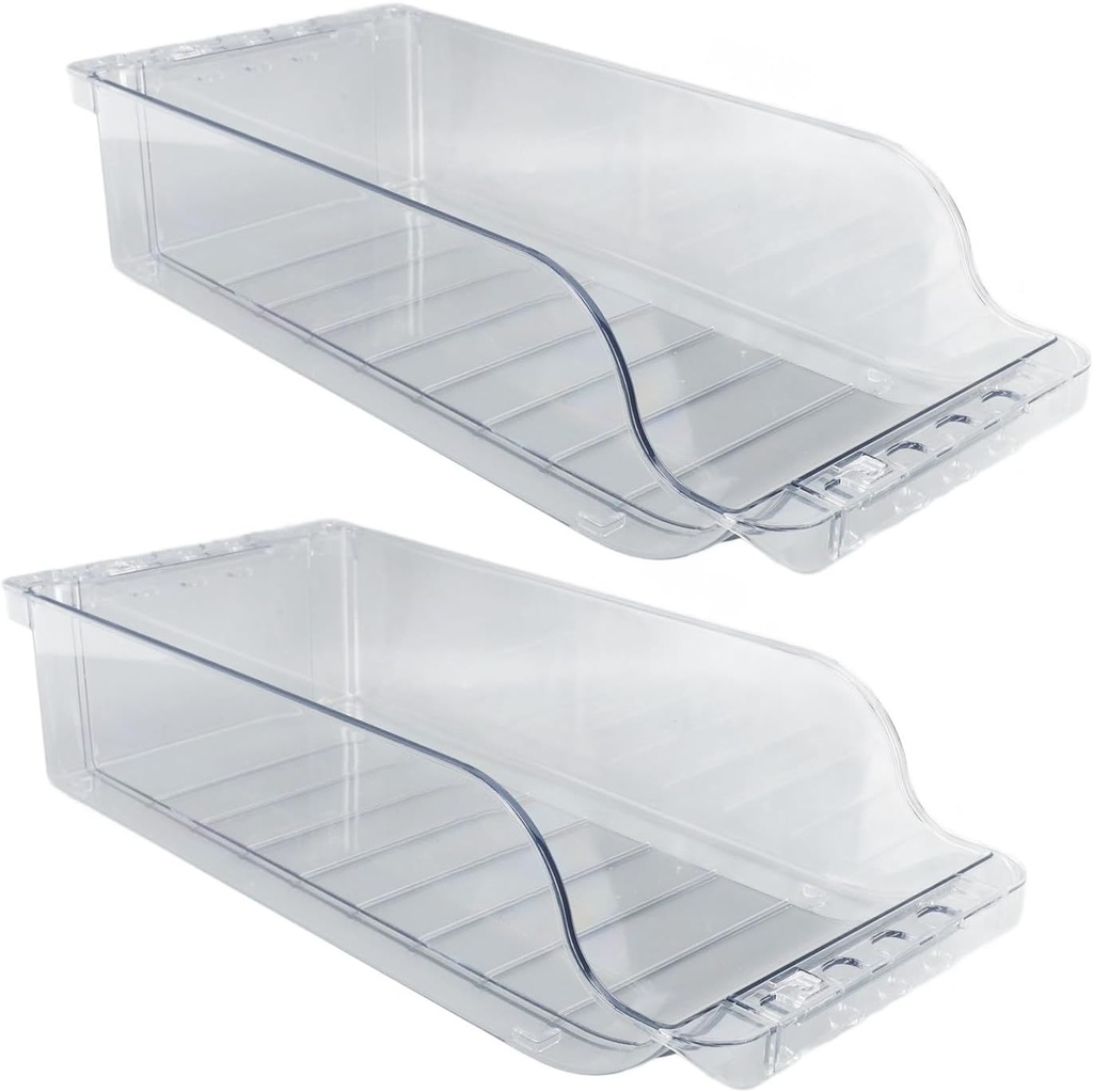 2PCS Soda Can Dispenser Drink Holder, Stretchable Canned Food Storage Container Plastic Soda Can Holder Container for Refrigerator