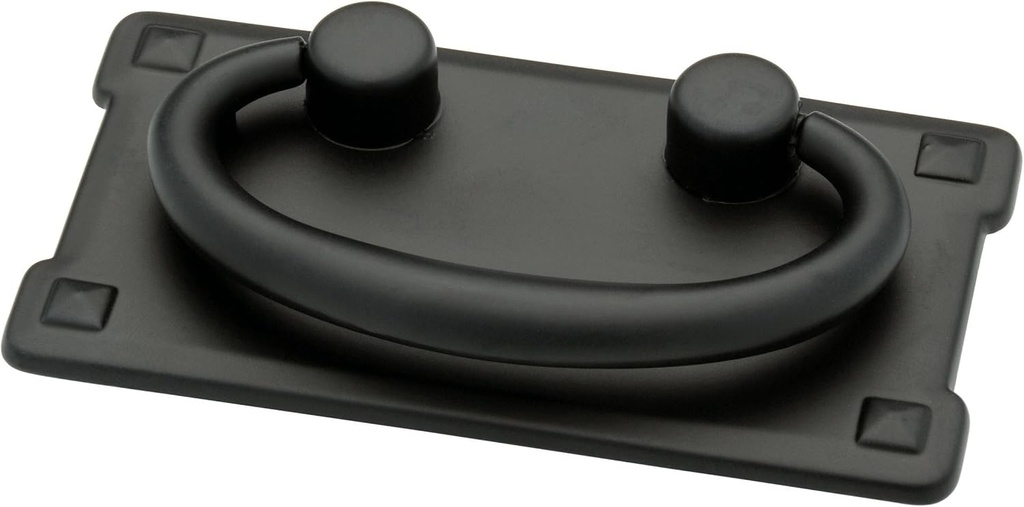 Franklin Brass Mission (5-Pack) Cabinet Handles 3" Hole Center Ring Pulls | Matte Black Hardware Kitchen Door, Drawers, Dressers, Furniture P62076-FB-C1