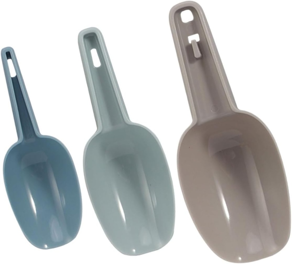 Garneck 1Set Plastic Ice and Flour Scoop Versatile Kitchen Cereal Shovels Ergonomic Design for Easy Handling for Grains Ice and More Smooth Surface for Effortless