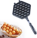 ELEOPTION Waffle Maker Egg Bubble Pan Nonstick Aluminum Alloy Eggettes Pan Cake Baking Mold Plate For Home Kitchen Use (For Egg Waffle Pan, 30Holes)