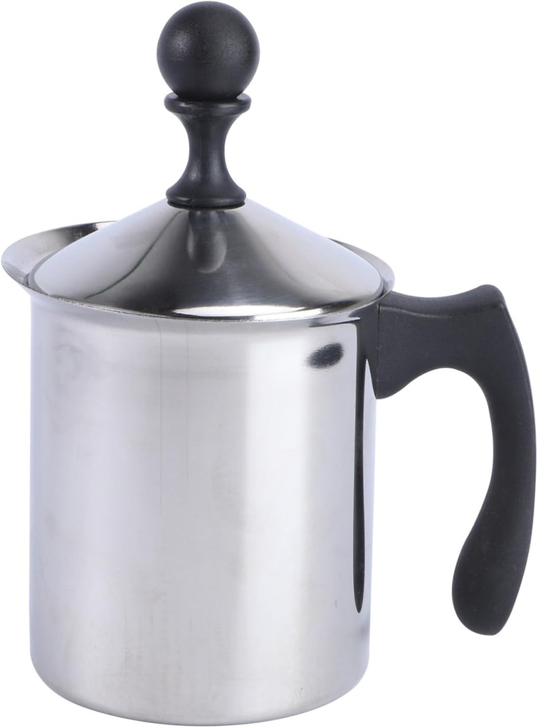 Handheld Milk Frother Wand Manual Milk Frother for Coffee Frothing Cup Heat-resistant Household Mixer Stainless Steel