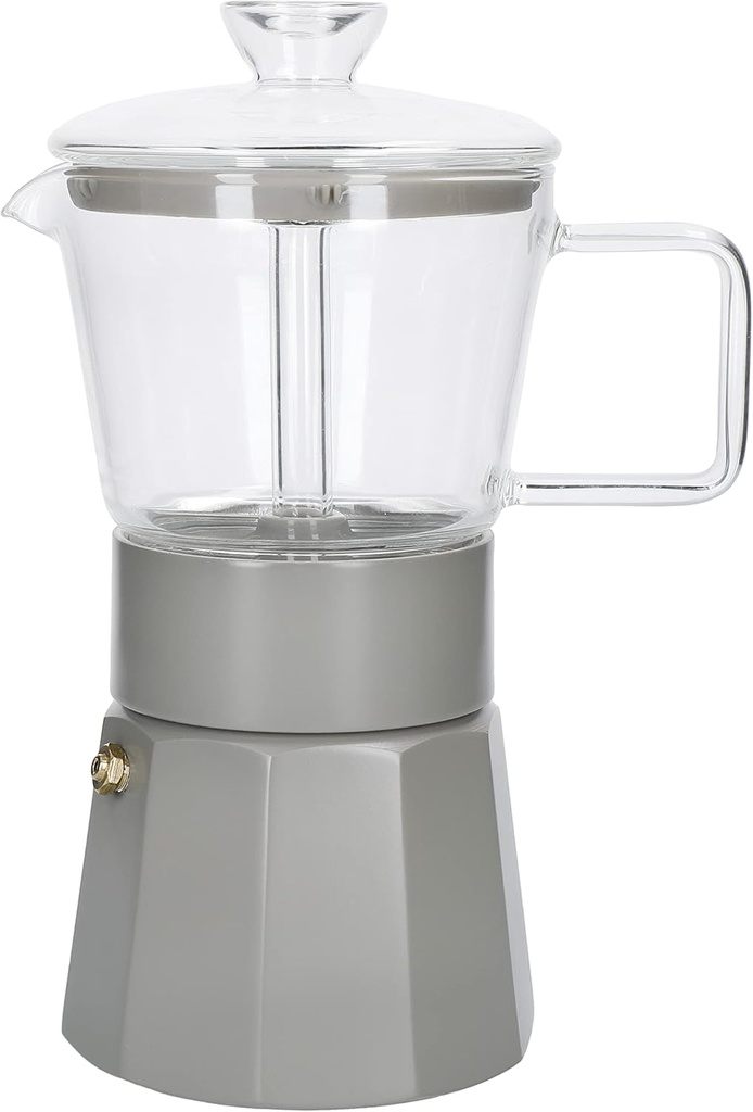 La Cafetière Verona Glass Espresso Maker, Latte, 6 Cup, Gift Boxed