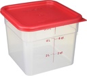 Cambro 6SFSPP190 Translucent Food Container With Lid, 6-Quart