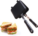Non-Stick Sandwich Maker ， Iron Bread Toast Breakfast Machine Waffle Pancake Baking Barbecue Oven Mold Grill Frying Pan Foldable