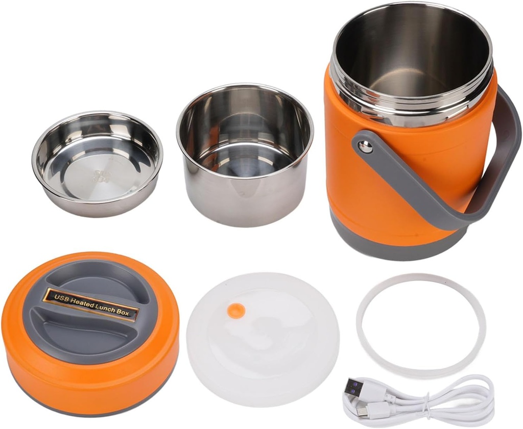 Hot Pot Electric with Steamer, 2L Ramen Cooker, Electric Pot for Pasta, Shabu Shabu, Oatmeal, Soup and Egg, Portable Cooker, Dorm, Portable Electric Pot (Orange)