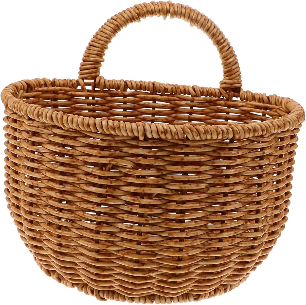 Zerodeko Fruit Baskets Snack Storage Woven Wall Basket Kitchen Storage Bin Home Decor