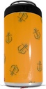 Skin Decal Wrap compatible with Yeti 16oz Tall Colster Can Cooler Insulator Anchors Away Orange (COOLER NOT INCLUDED)