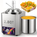Nacho Cheese Dispenser, 2.8Qt Nacho Cheese Dip Warmer with Pump, Hot Fudge Warmer with 9-Level Temperature Adjustment, Commercial Sauce Dispenser Machine for Queso para Nachos, Caramel Syrup Pumps