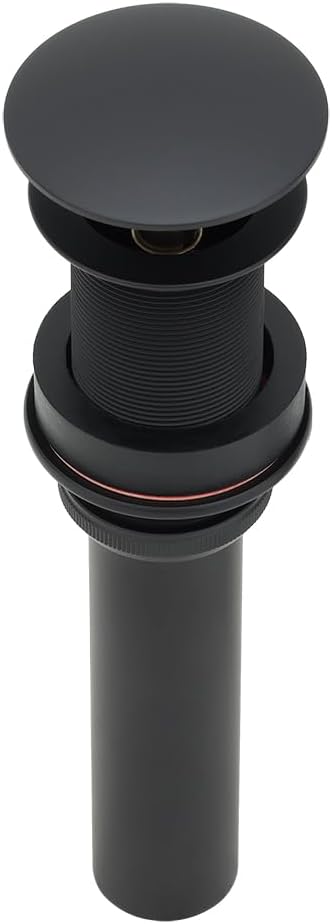 1.5" Non-Overflow Pop-up Bathroom Sink Drain - Matte Black