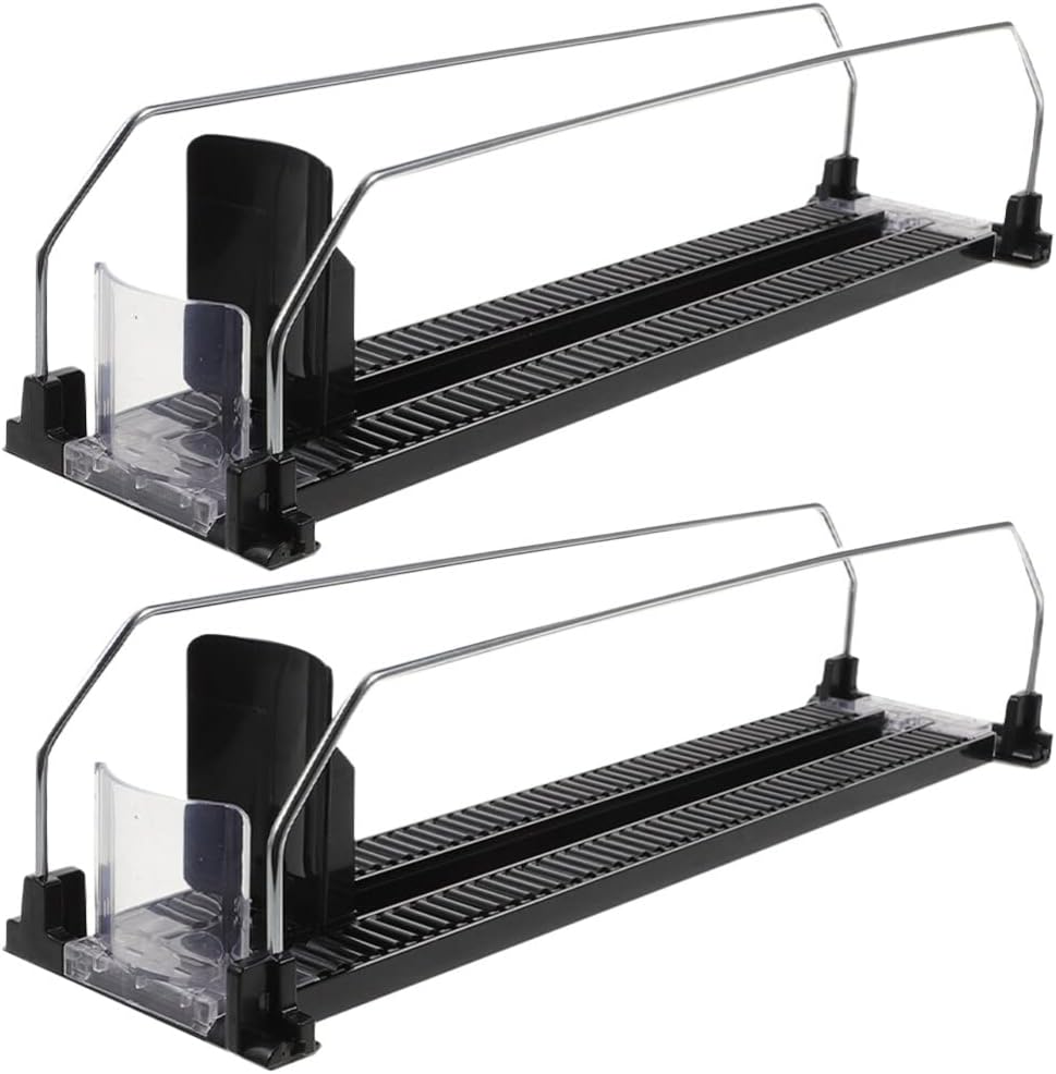 UPKOCH 2pcs Automatic Beverage Dispenser Pusher for Supermarket Retail Drink Replenishment Organizer Design for Efficient Drink Access