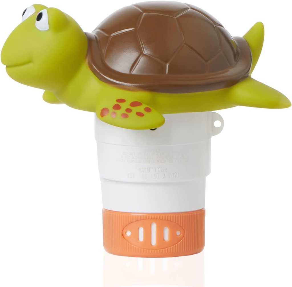 XY-WQ Turtle Chlorine Floater for 1" Tab ONLY, Mini Floating Pool Chlorine Dispenser