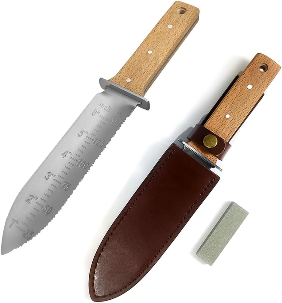 Minamino Hori Hori Garden Knife,Ideal for Gardening Weeding Digging Cutting Planting Landscaping
