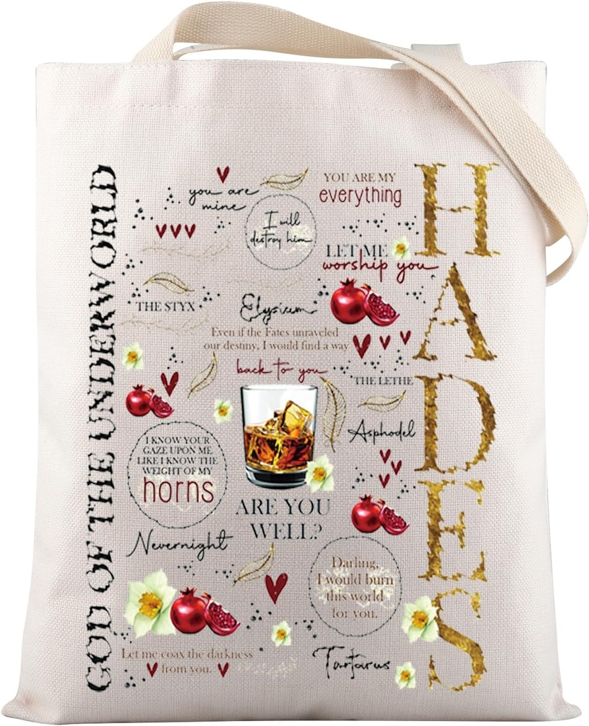 VAMSII Touch of Darkness Inspired Tote Bag ATOD Bookish Merchandise Fantasy Reading Lover Gift ATOD Fandom Gift