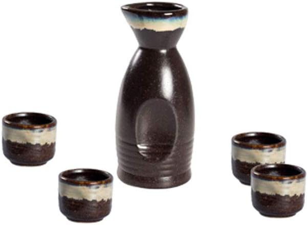 Japanese Style Ceramic Sake Set Hand Painted Sake Cups Set Porcelain Wine Glasses Pottery Winepots A45
