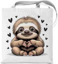 Sloth Gifts Tote Bag for Women Sloth Aesthetic Reusable Shoulder Bag for Shopping Grocery Work Travel Fashionable Aesthetic Totes