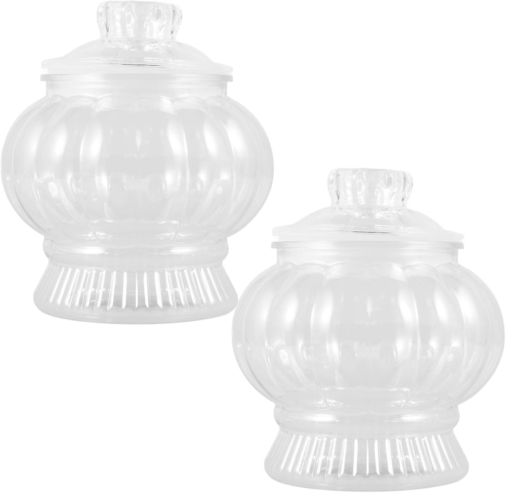 Plastic Candy Jar with Airtight Lid Large Storage Container for Cookies and Snacks