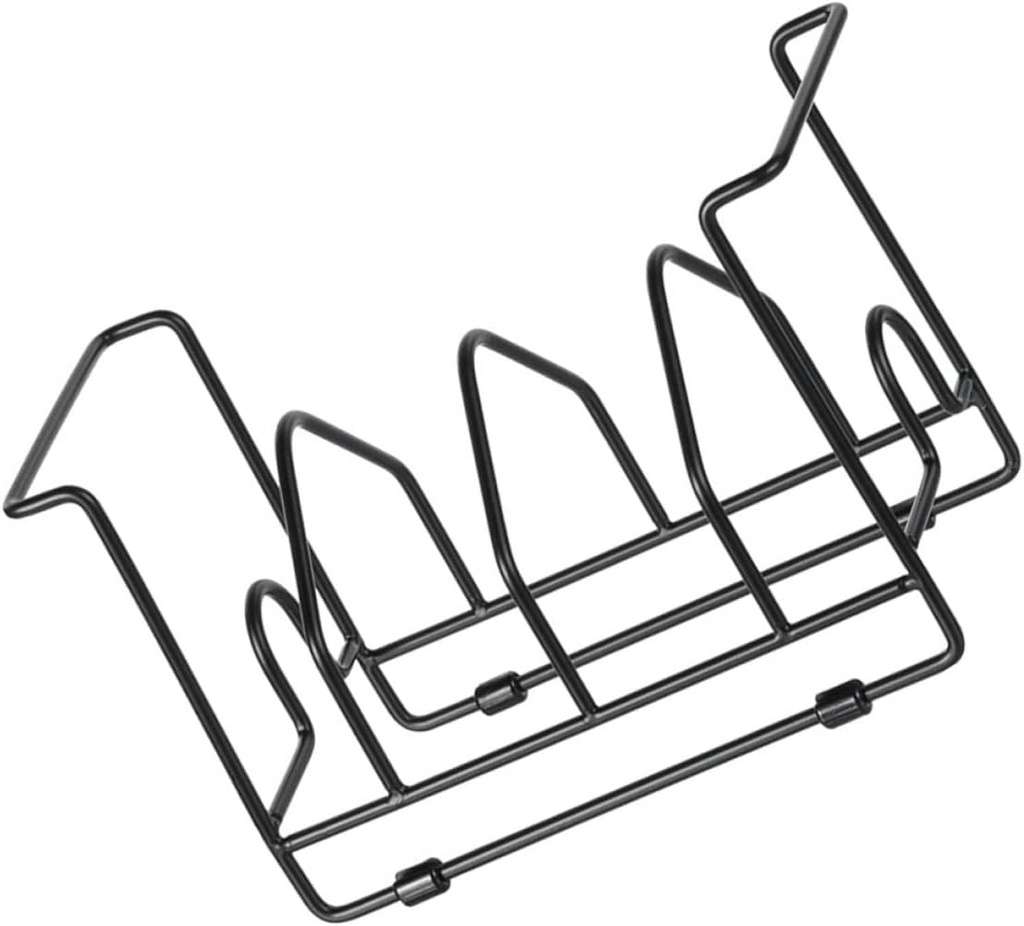 Household Pot Cover Holder Rack Multi-functional Iron Dish Organizer for Kitchen Utensils Space-saving Design for Plates Bowls and Cooking Tools for Home and Restaurant Use