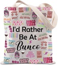 TIIMG Bunco Game Night Dice Game Lover Tote Bag