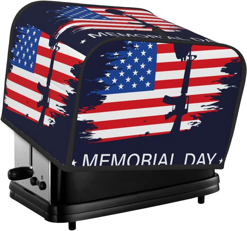 Oven Cover Kitchen Bread Machine Protector,4 Slice Toaster Cover For Home,Fingerprint Coaster Cover,Kitchen Small Appliance,Memorial Day