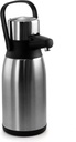 Megachef Warm Beverage Airpot Tall Silver Top Hot Water Dispenser for Coffee and Tea, 3 Quart